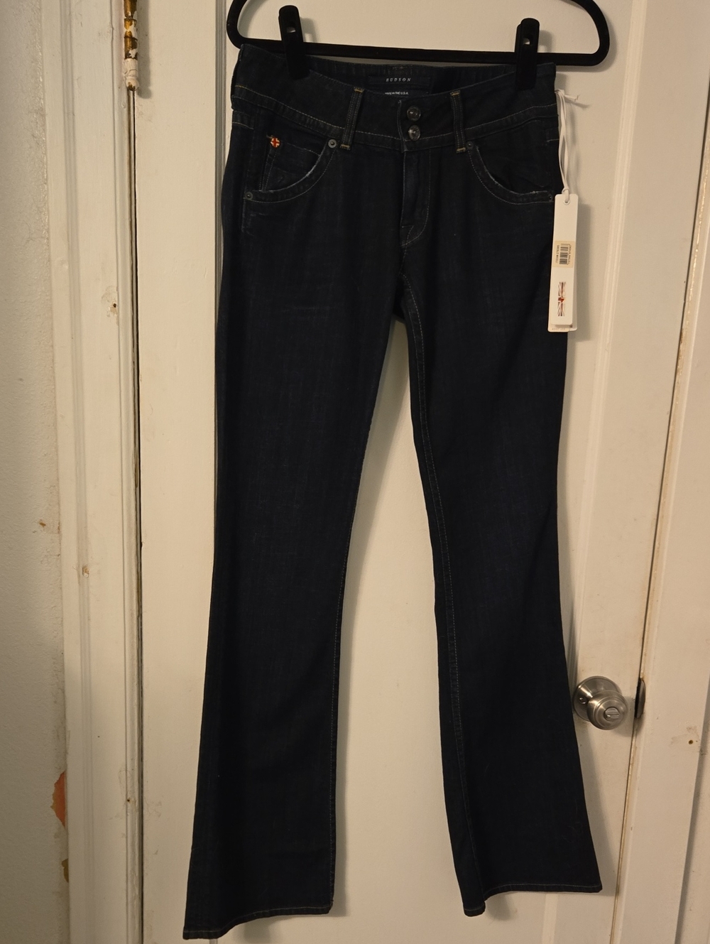 Hudson Jeans Dark Blue Wide Leg Flare Jeans